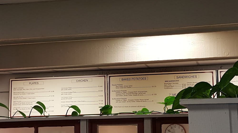A & A Bar-B-Que Menu 01