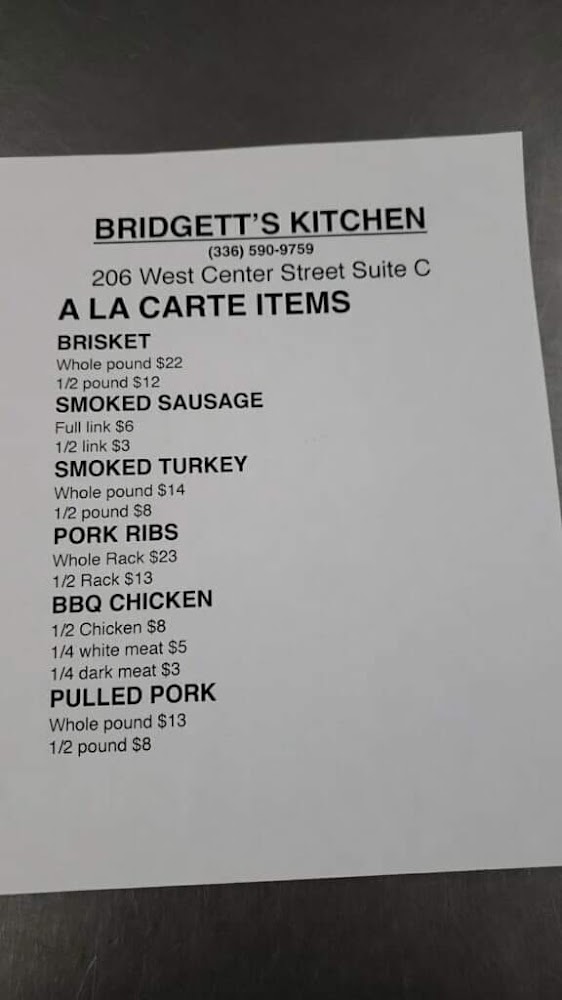 Bridgett's Kitchen Menu 05