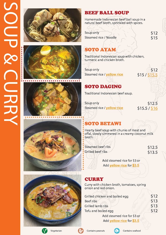 Kedai Satay In King St Menu 01
