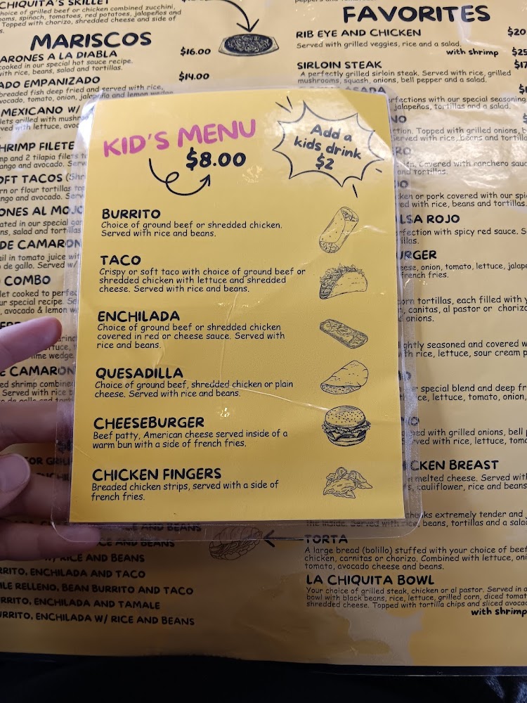 La Chiquita Restaurant Menu 06