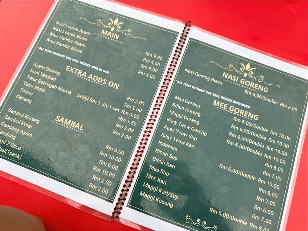 Nasi Lemak Bumbung Menu 01