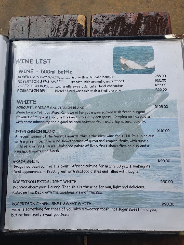 Orca's Beach Bar & Grill Menu 03